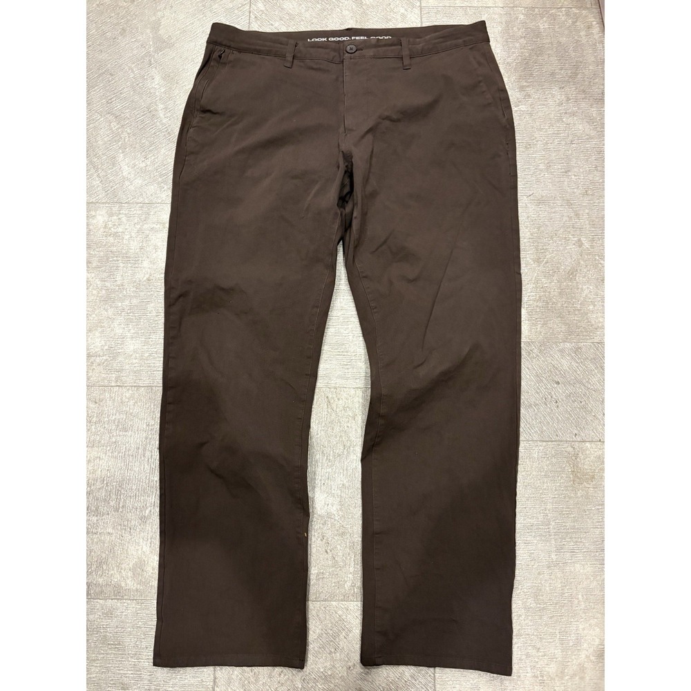 True Classic Straight Fit Chino Pants Men's 38x32 Sage Green Stretch Casual Golf